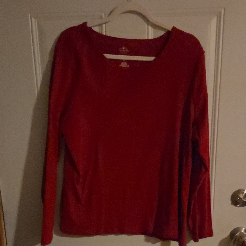 St. John's Bay Essential Red Tee